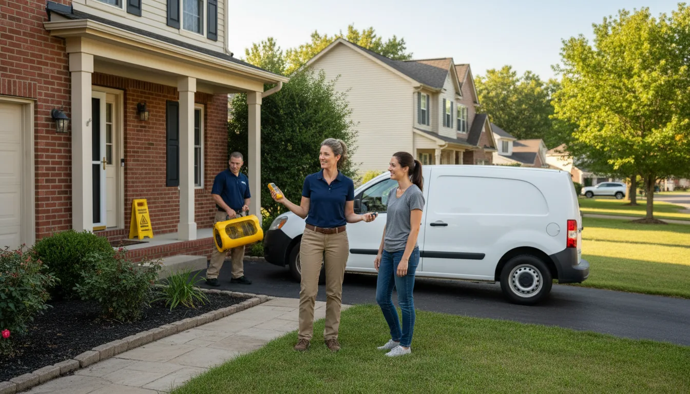 Residential water damage restoration in Lawrenceville, PA